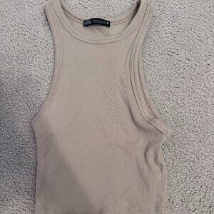 ZARA - Beige Top - NEVER WORN - Size XS/S
